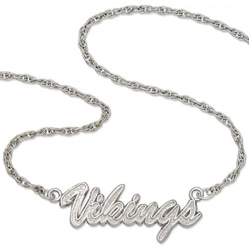 Nfl Minnesota Vikings Script Necklace Sterling Silver