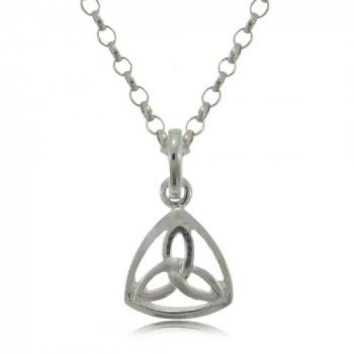 Celtic Trinity Knot Pendant Sterling Silver Charm New