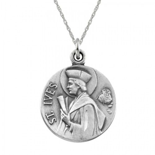 St. Ives Pendant Medal - Sterling Silver