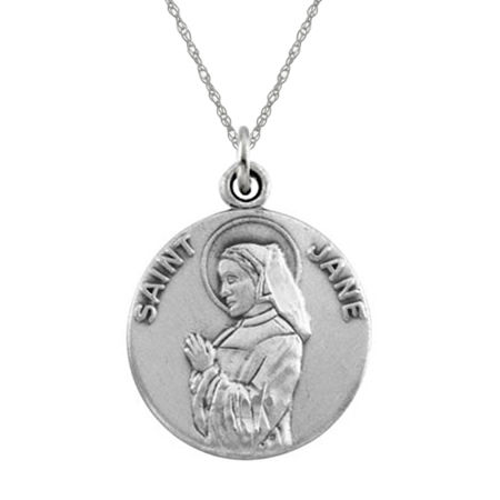 St. Jane Pendant Medal - Sterling Silver
