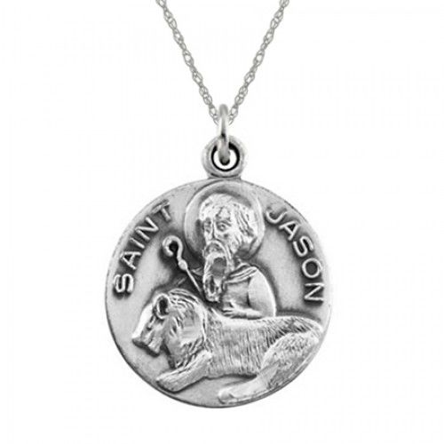 St. Jason Pendant Medal - Sterling Silver