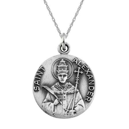 St. Alexander Pendant Medal - Sterling Silver