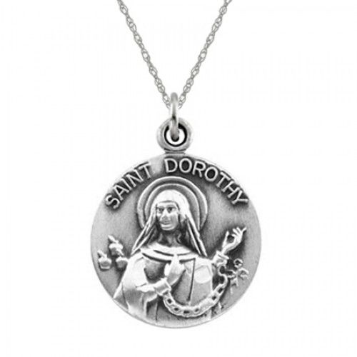 St. Dorothy Pendant Medal - Sterling Silver