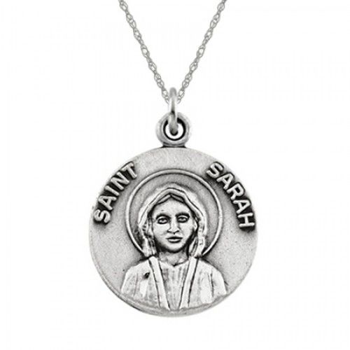 St. Sarah Pendant Medal - Sterling Silver