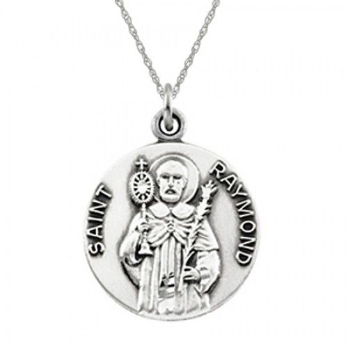 St. Raymond Pendant Medal - Sterling Silver