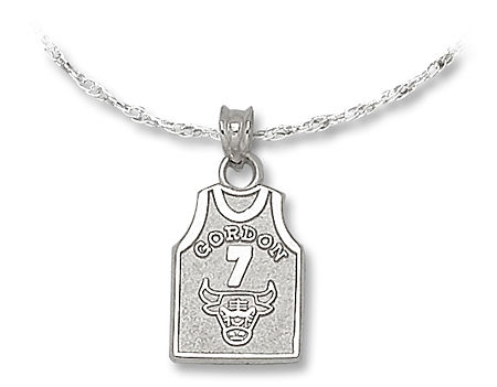 #7 Gordon Jersey Pendant - Nba Chicago Bulls - Unisex