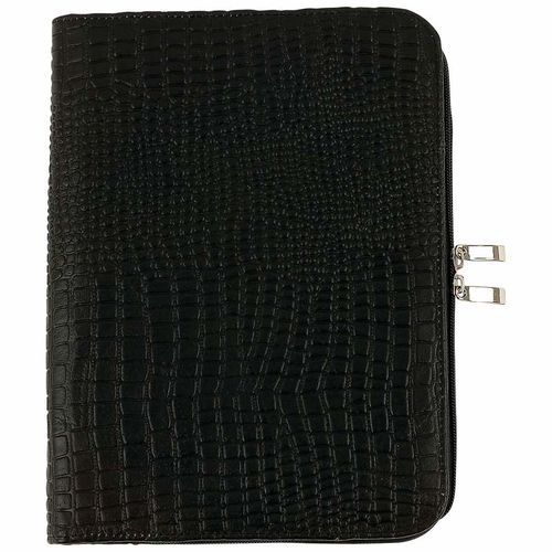Embassy&trade; Crocodile-Embossed Genuine Leather Tablet Computer Case