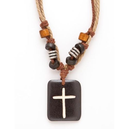 Leathercord Cross Necklaces Case Pack 12