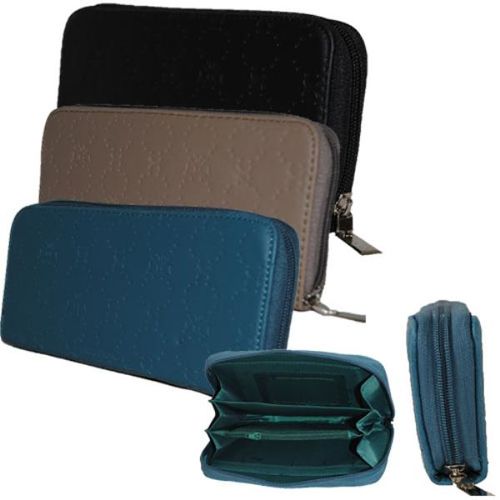 Womens One Zip Fashionable Wallets Case Pack 12