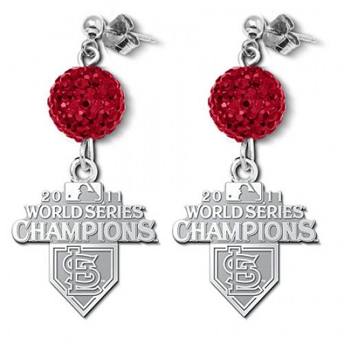 2011 World Series Cardinals Championship Earrings