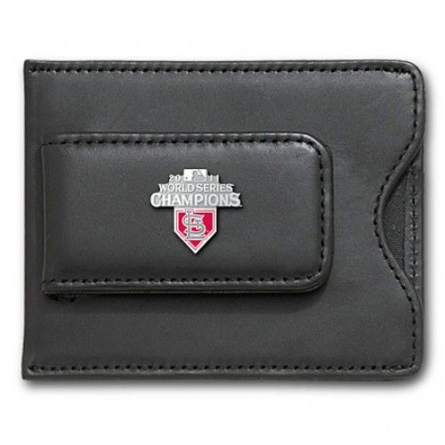 2011 World Series Cardinals Champs Leather Money Clip