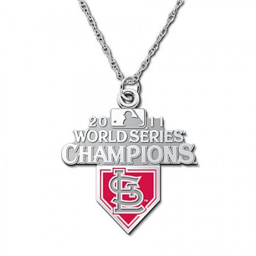2011 World Series Cardinals Champs Enamel Necklace
