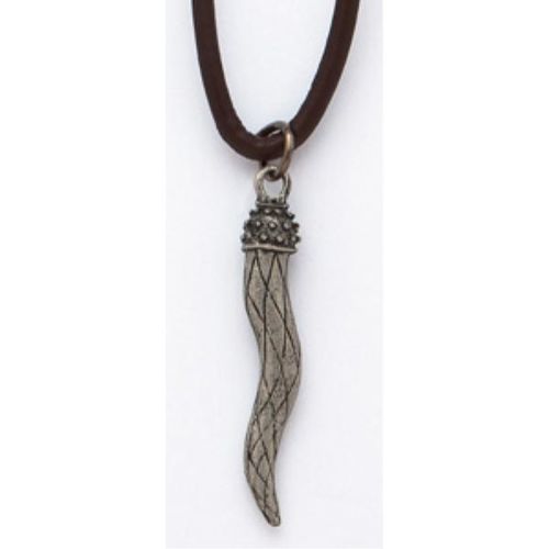 Genuine Leather Necklaces- Horn Pendant Case Pack 12