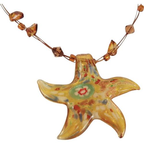 Premium Dichroic Star Beaded Necklace Case Pack 100