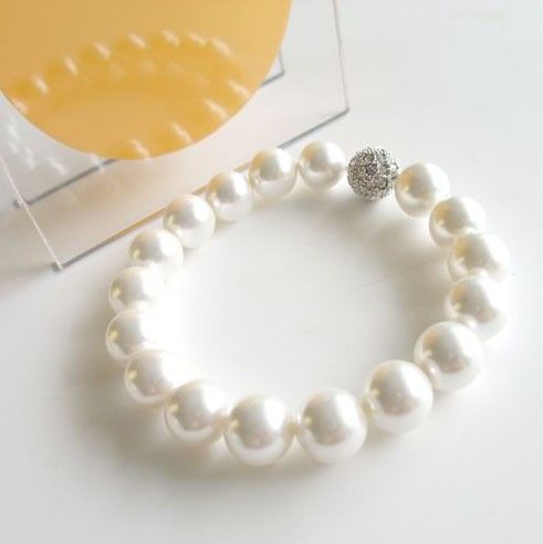Natural Pearl Shell Wedding Bracelet Accessory Brides Jewelry