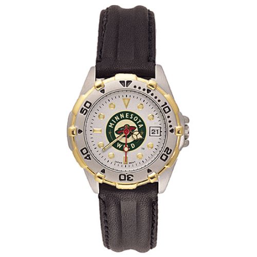 Ladies Leather Minnesota Wild All Star Watch