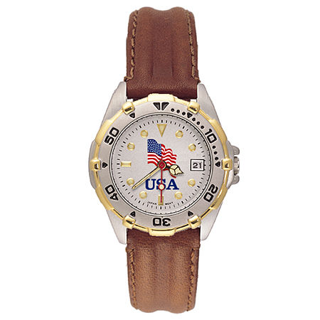 Ladies Leather Usa All Star Watch