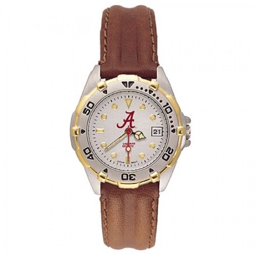 Ladies' Leather University of Alabama ""a"" All Star Watch