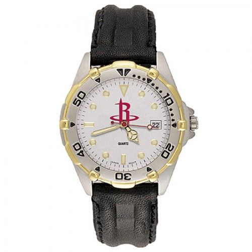 Mens All Star Houston Rockets Leather Watch