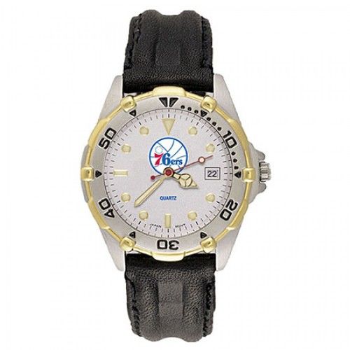 Mens All Star Philadelphia 76ers Leather Watch