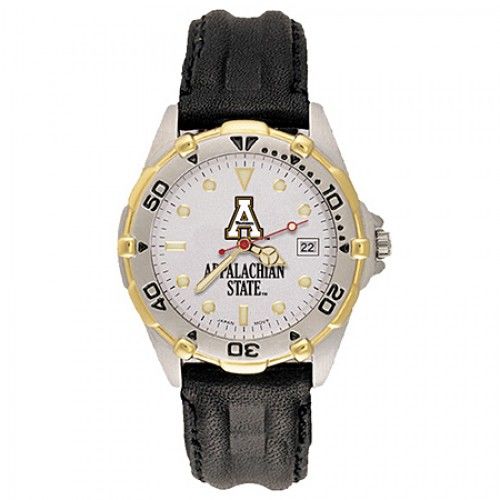 Mens All Star Appalachian State Leather Watch