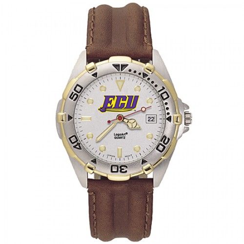 Mens All Star East Carolina Leather Watch