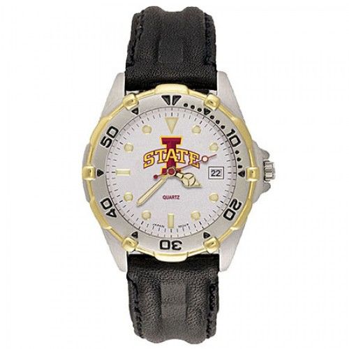 Mens All Star Iowa State University Leather Watch