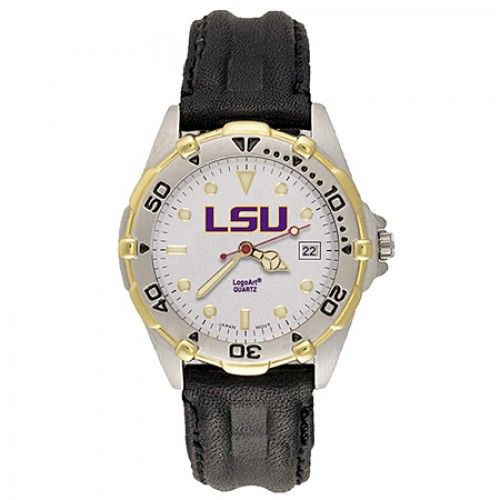 Mens All Star Louisiana State Leather Watch