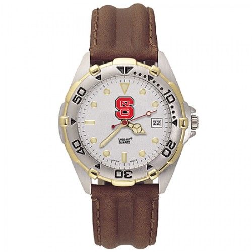 Mens All Star North Carolina State Leather Watch