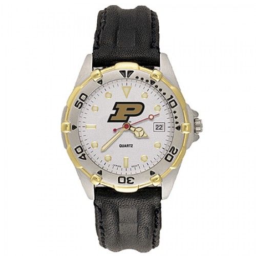 Mens All Star Purdue University Leather Watch