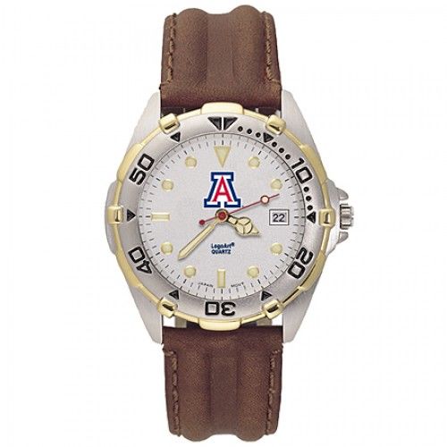 Mens All Star University of Arizona Leather Watch