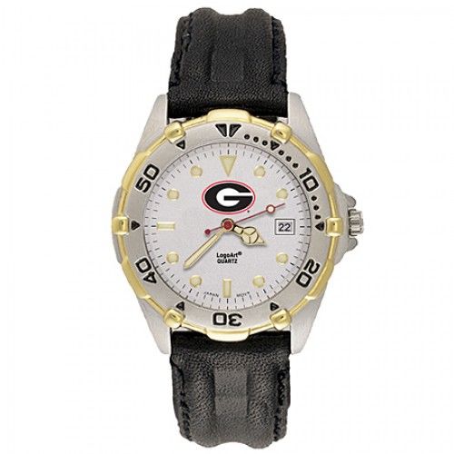 Mens All Star University of Georgia Leather Watch