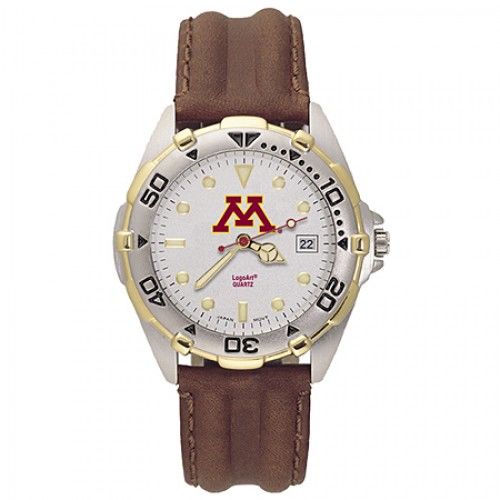 Mens All Star University Minnesota Leather Watch