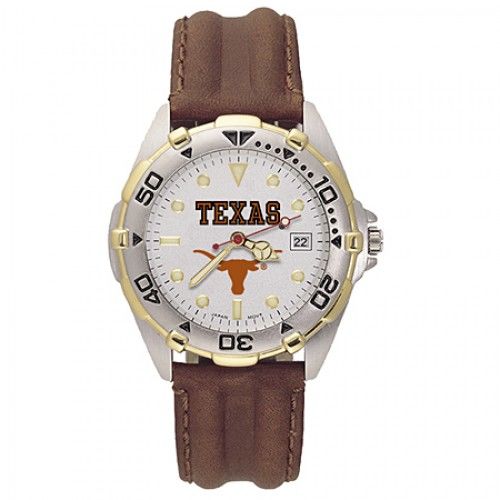 Mens All Star University of Texas Leather Watch