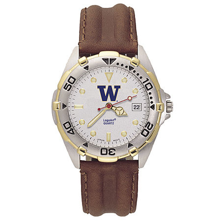 Mens All Star University Washington Leather Watch