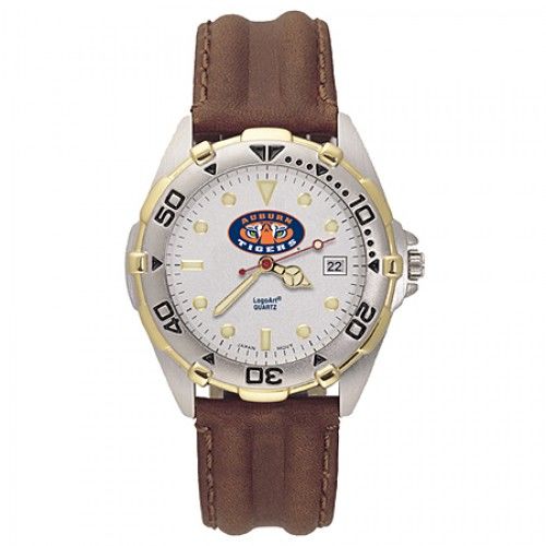 Men'S All Star Auburn University Leather Watch