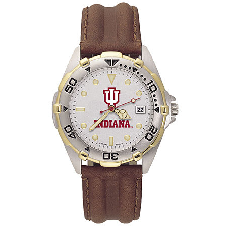 Mens All Star Indiana University Leather Watch