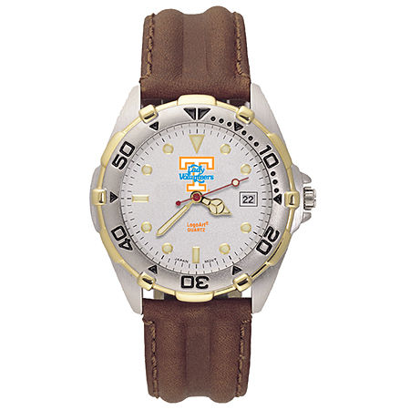 Mens All  University of Tennessee Leather Watch