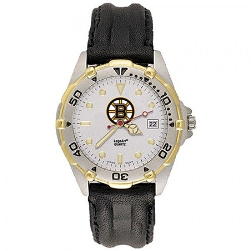 Mens All Star Boston Bruins Leather Watch