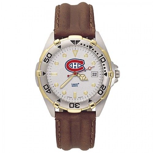 Mens All Star Montreal Canadiens Leather Watch