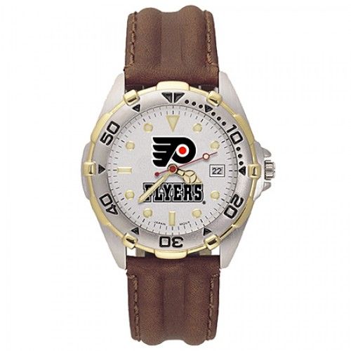 Mens All Star Philadelphia Flyers Leather Watch