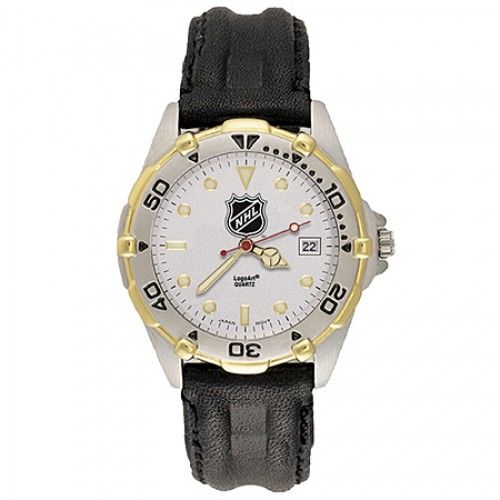 Mens All Star Nhl Shield Leather Watch