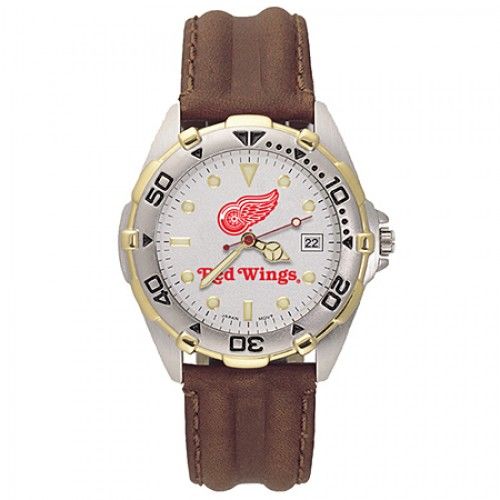 Mens All Star Detroit Red Wings Leather Watch