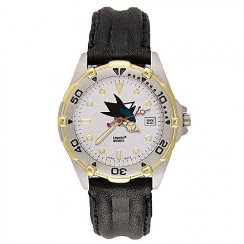 Mens All Star San Jose Sharks Leather Watch