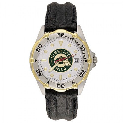 Mens All Star Minnesota Wild Leather Watch