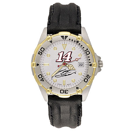 Mens All Star Nascar #14 Leather Watch