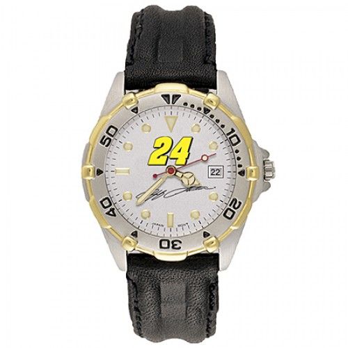 Mens All Star Jeff Gordon #24 Leather Watch