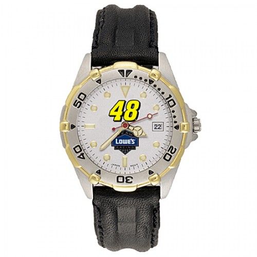 Mens All Star Jimmie Johnson #48 Leather Watch