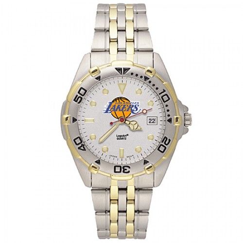 Mens Stainless Steel Los Angeles Lakers Watch