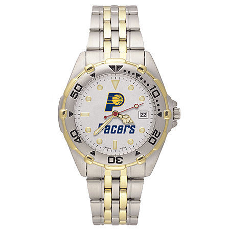 Mens Stainless Steel Indiana Pacers Watch